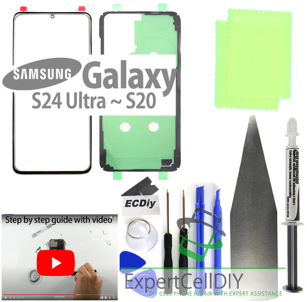 Samsung Galaxy S24 Ultra ~ S20/Plus/FE Front Screen Glass Repair Kit