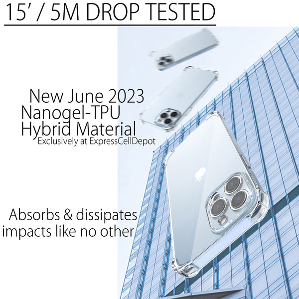 Ultimate iPhone Protection Bundle: 15'/5m Drop Tested Clear Case & 3X Tempered Glass Screen Protectors