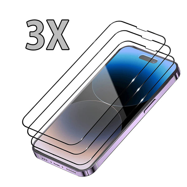 Ultimate iPhone Protection Bundle: 15'/5m Drop Tested Clear Case & 3X Tempered Glass Screen Protectors