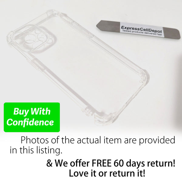Ultimate iPhone Protection Bundle: 15'/5m Drop Tested Clear Case & 3X Tempered Glass Screen Protectors