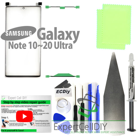 Samsung Galaxy Note 10~20 Ultra Front Screen Glass Repair Kits