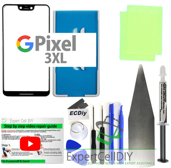 Google Pixel 8 Pro ~ 3 Front Screen Glass Repair Kits