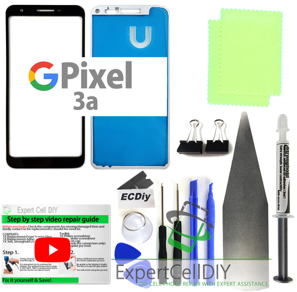Google Pixel 8 Pro ~ 3 Front Screen Glass Repair Kits
