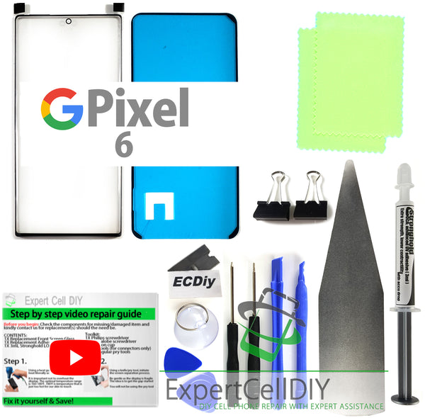 Google Pixel 8 Pro ~ 3 Front Screen Glass Repair Kits