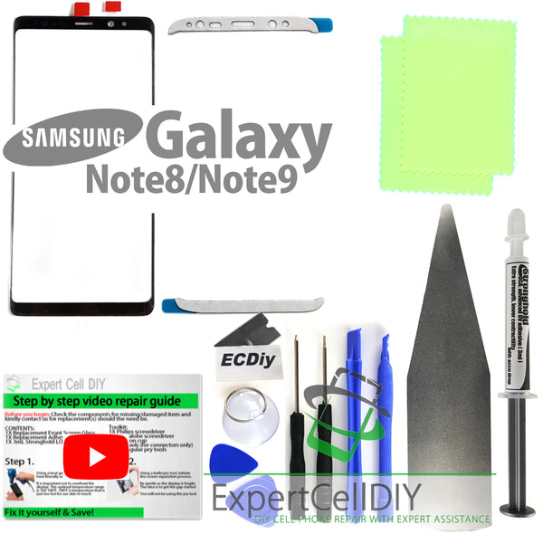 Samsung Galaxy Note 8/Note 9 Front Screen Glass Repair Kit